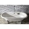 Aqua Eden Clawfoot Bathtubs, 71.63 L, 31.5 W, White/Polished Chrome, Cast Iron VCTDE7232NL1 - alternate 4
